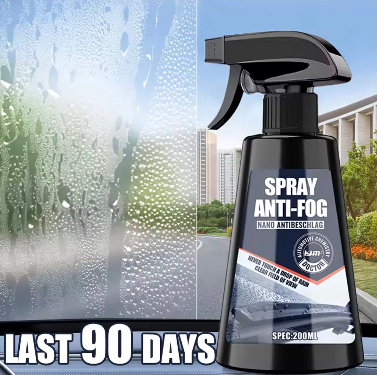 Anti-Fog Spray for Glasses, Car Mirrors & Windscreens