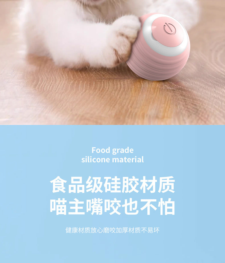Smart Electric Cat Toy Rolling Ball Chew Proof Interactive Pet Toy for Cats
