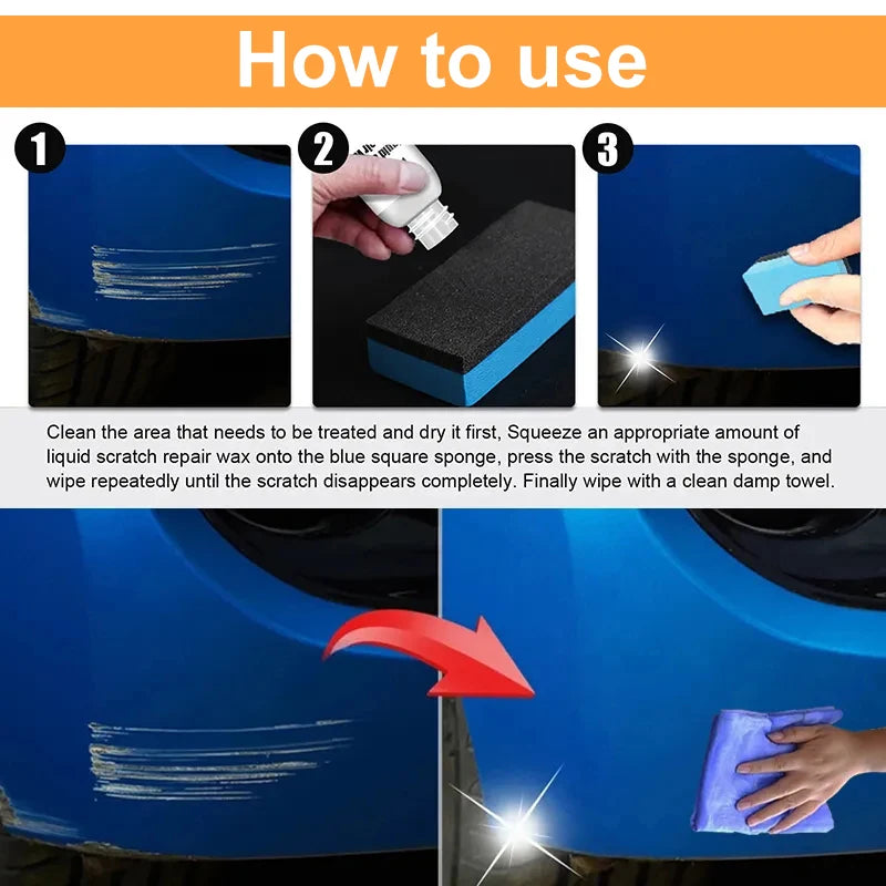 Car Scratch Remover Paint Multi Purpose Grinding Compound Gloss Polishing Remover Body Grinding Compound Anti Scratch Wax