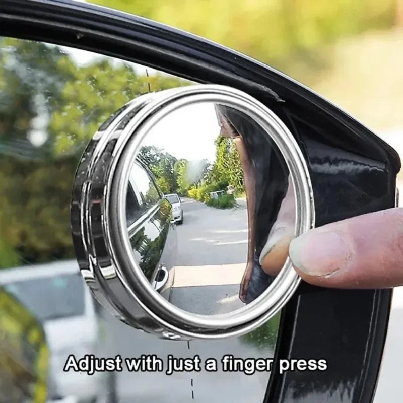 New car reversing small round mirror rearview mirror auxiliary mirror 360 degree blind spot adhesive high-definition reflector