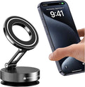 Upgraded 360° Vacuum Magnetic Phone Holder, Magnetic Car Phone Mount, Hands-Free Suction Cup Phone Holder for Car/Gym/Mirror