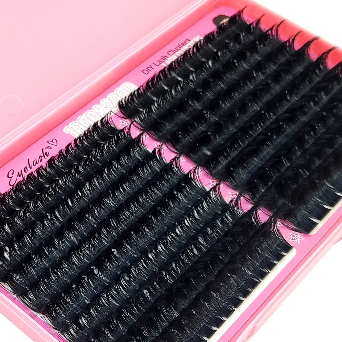 HBZGTLAD 100D/200D false eyelash clusters fluffy thick and dense single eyelash book clusters extended DIY home use