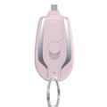 1500mAh Mini Keychain Charger Power Emergency Pod With Type-C Ultra-Compact Mini Battery Pack Fast Charging Backup Power Bank