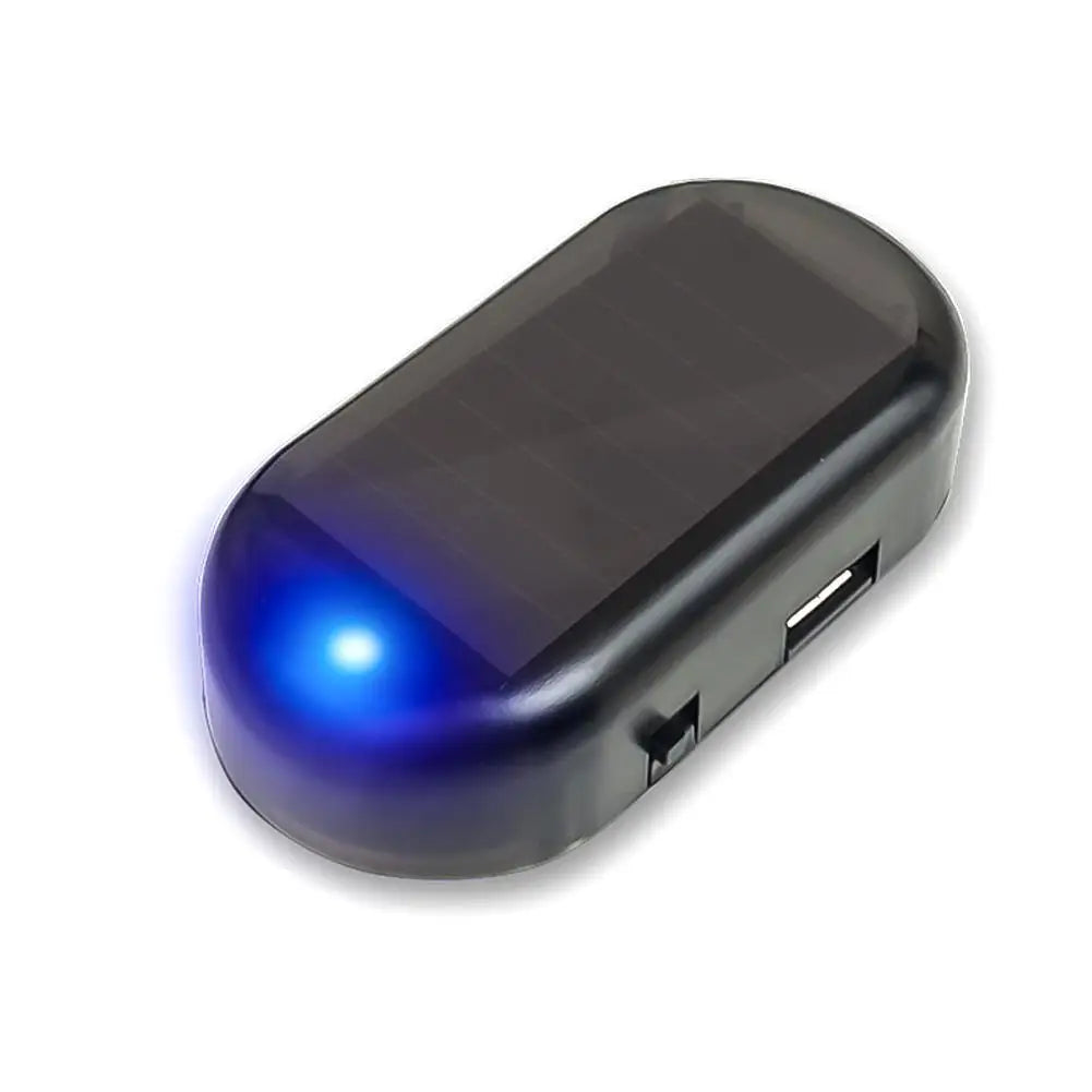 Car Fake Security Light Solar Powered Simulated Dummy Alarm Wireless Warning Anti-Theft Caution Lamp LED Flashing Lights