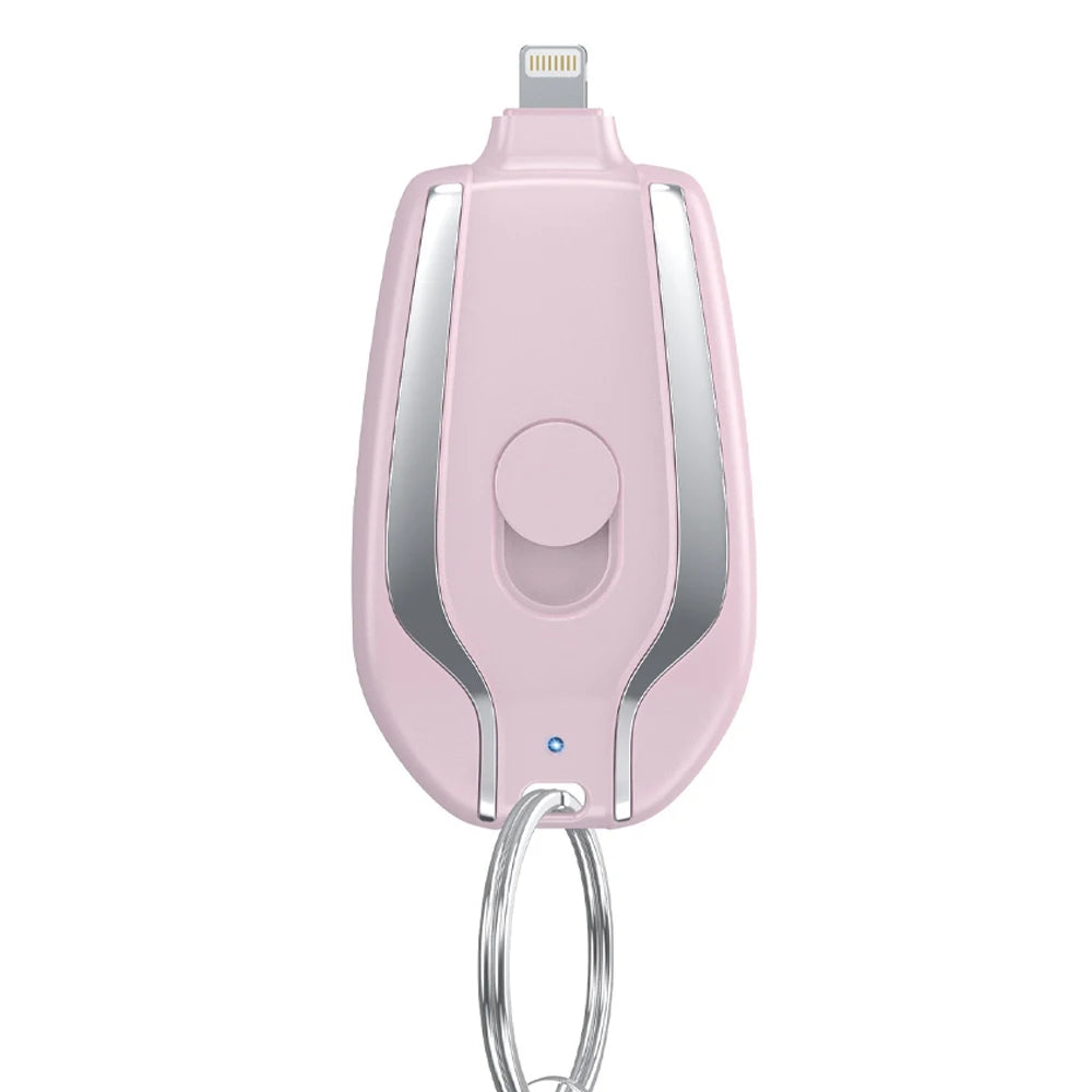 1500mAh Mini Keychain Charger Power Emergency Pod With Type-C Ultra-Compact Mini Battery Pack Fast Charging Backup Power Bank
