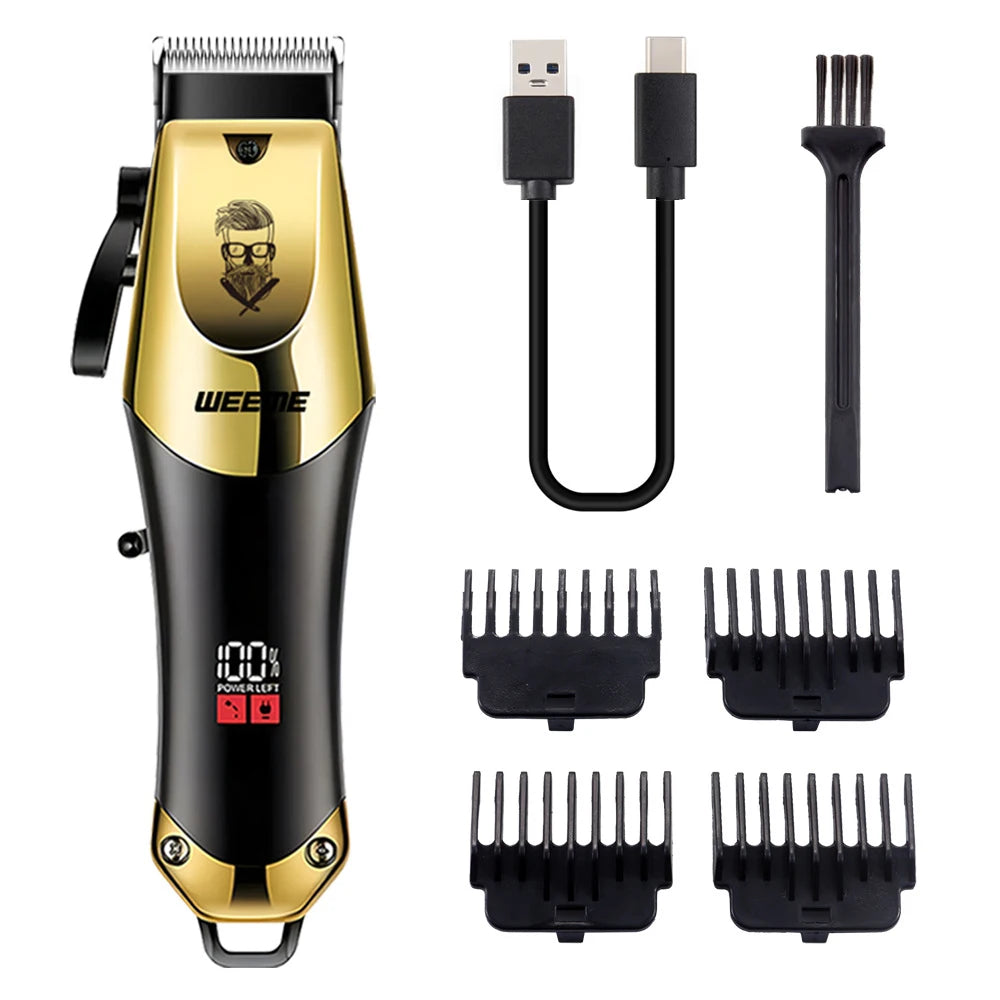 Vintage Hair Trimmer Cordless Electric Hair Cutting Rechargeable Hair Cutting Machine With Nose Hair Trimmer Kit Boyfriend Gift