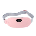 Electric Waist Massage Period Cramp Massager Vibrating Heating Belt for Menstrual Waist Stomach Abdominal Warm Palace Belt