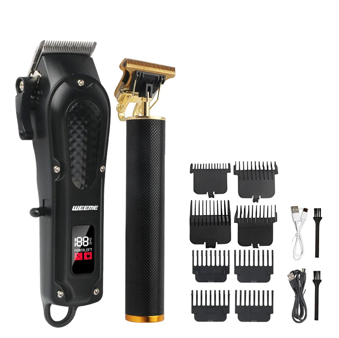 Vintage Hair Trimmer Cordless Electric Hair Cutting Rechargeable Hair Cutting Machine With Nose Hair Trimmer Kit Boyfriend Gift