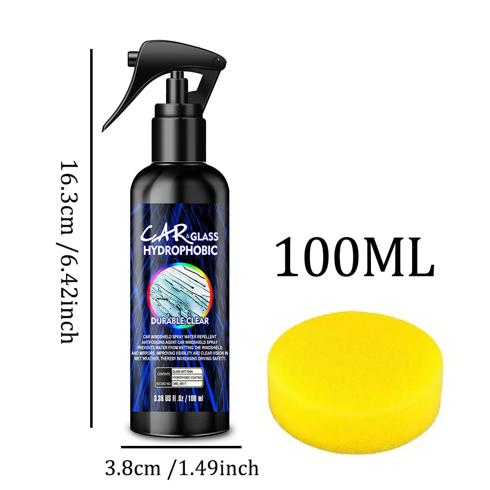 Nano Rain Repellent Spray - Long Lasting Water Shield for Cars.