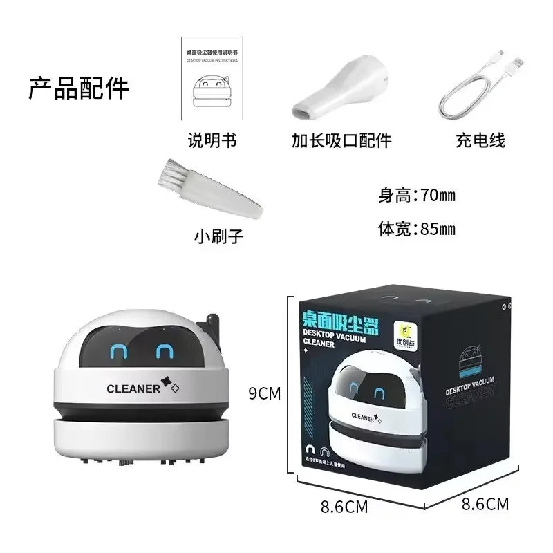 Desk Table Dust Vacuum Handheld Mini Vacuum Cleaner USB Table Sweeper Home Office Desktop Pencil Crumbs Cleaner Vacuum Cleaner