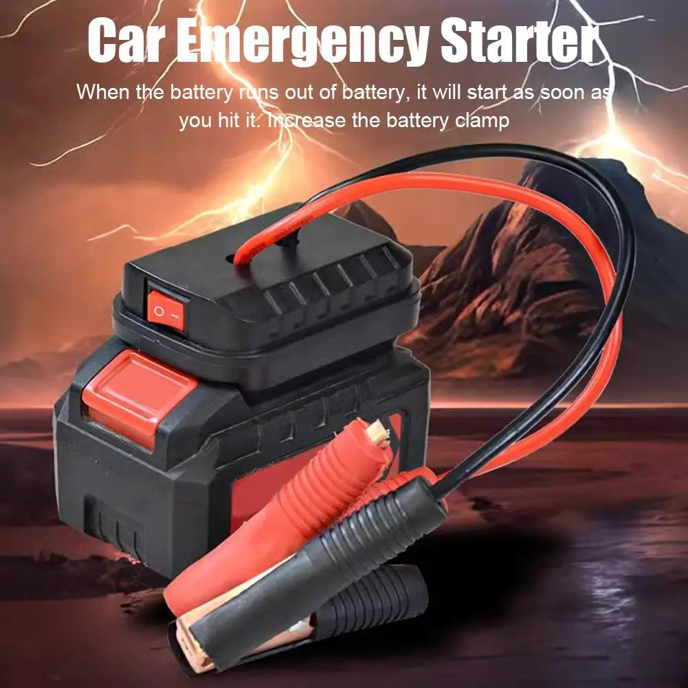 Portable Car Battery Jump Starter Jump Box Lithium Battery Converter - Compact Power Pack for Emergency Vehicle Starting