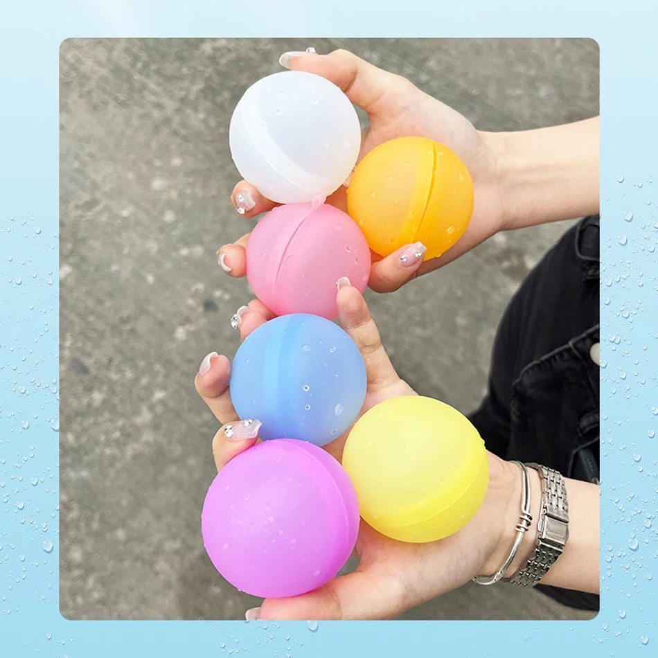 Reusable Water Balloons Toys Quick Fill Self Sealing Water Bomb for Summer Games Children's Adults Outdoor Activities Toy Gifts