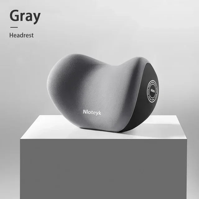Car Memory Foam Lumbar Support Cushion, Polyester Fabric, Anti-Slip, Washable, Ergonomic Design, Slow Rebound Memory Material