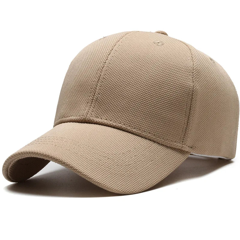 Pineapple Cloth Light Plate Simple Hat Men'S Casual Baseball Cap Fashion Visor Hat Minimalist Female Cap, Big Head Circumference