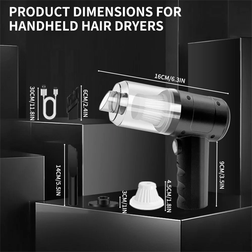 Handheld Portable Small Vacuum Cleaner Multi-Purpose Use for Cars And Household Compact Pump for Easy Cleaning
