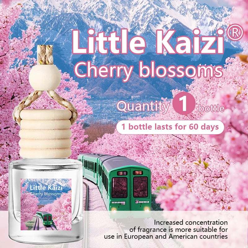 Little kaizi cherry blossoms Scented Car Air Freshener - Long Lasting Car Diffuser - Last 60+ Days