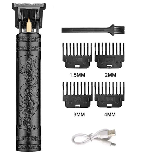 Vintage Hair Trimmer Cordless Electric Hair Cutting Rechargeable Hair Cutting Machine With Nose Hair Trimmer Kit Boyfriend Gift