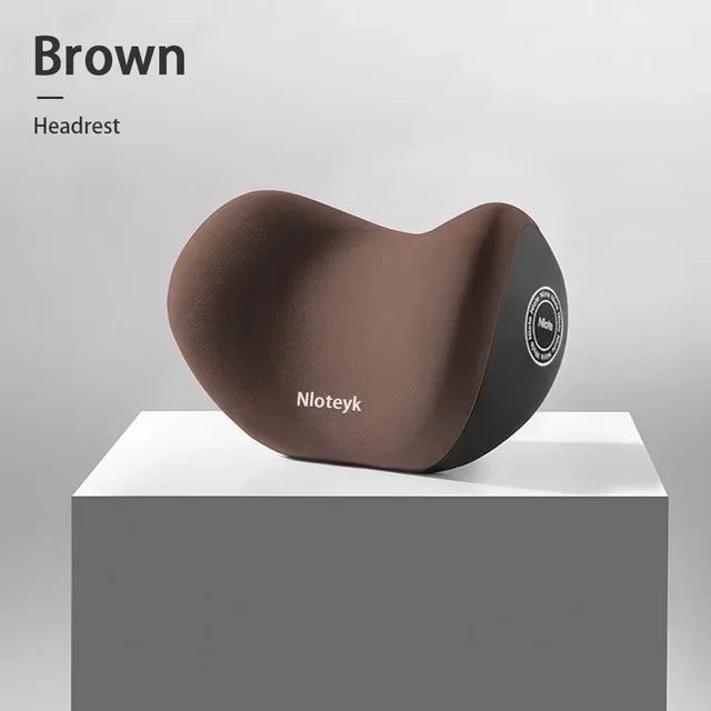 Car Memory Foam Lumbar Support Cushion, Polyester Fabric, Anti-Slip, Washable, Ergonomic Design, Slow Rebound Memory Material