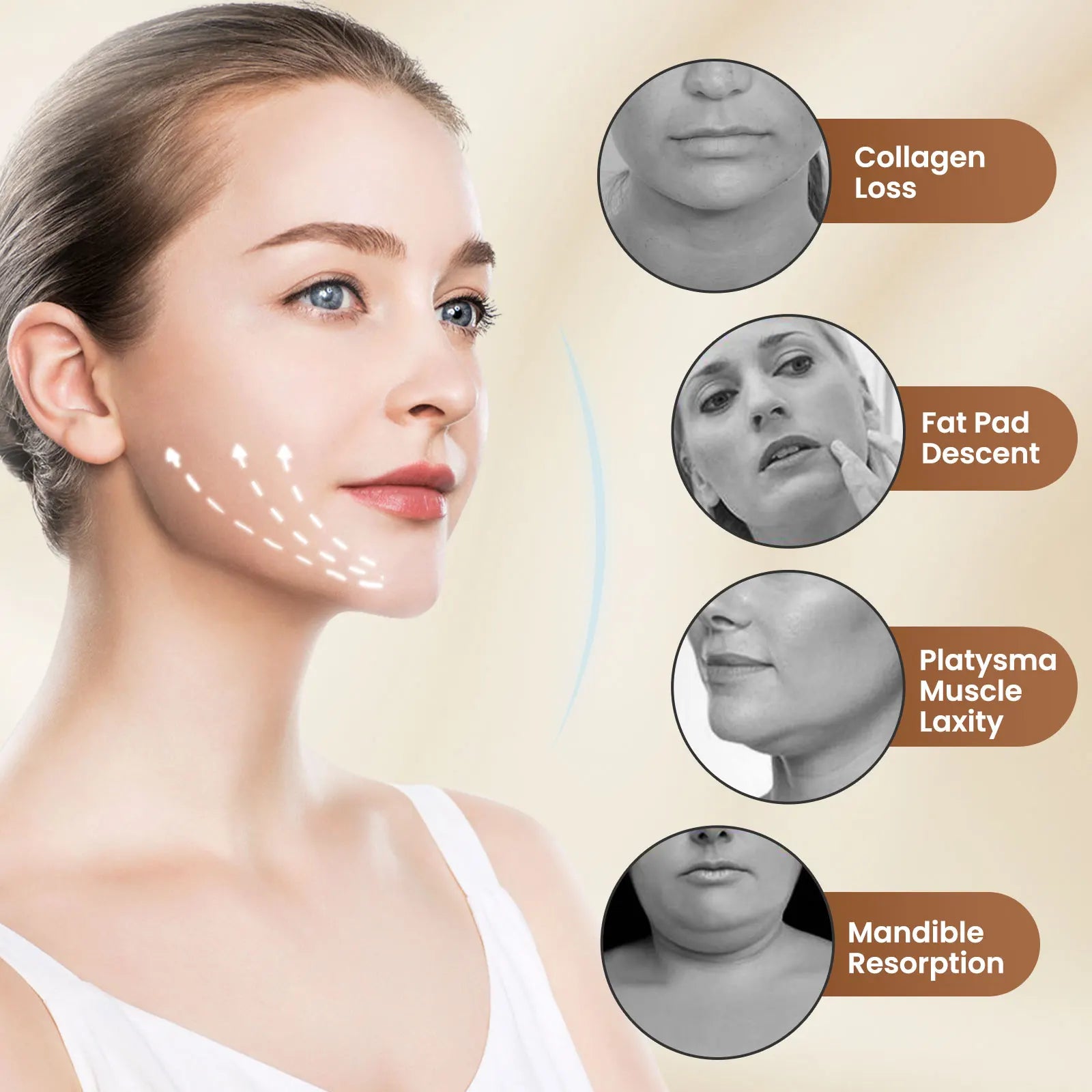 EMS Face Lifting Device LED Photon Therapy Vibration Facial Massager Face Slimming Double Chin Removal V Line Lift Belt SkinCare