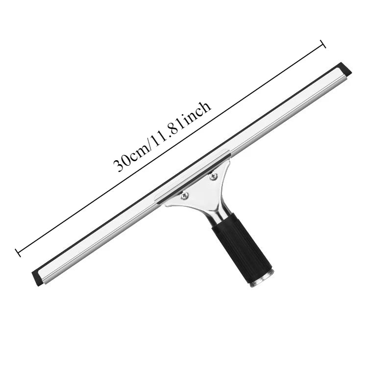 25/30/35/40cm Glass Cleaning Squeegee Window Wiper Window Cleaning Tool Rubber Blade for Bathroom Shower Home Car Glass Cleaning