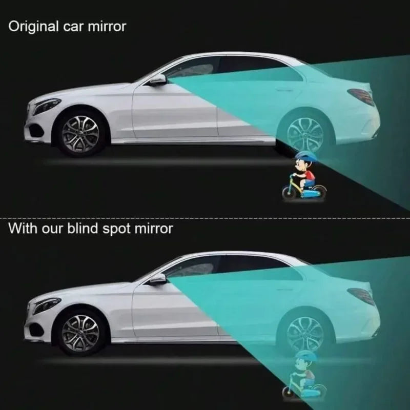 New car reversing small round mirror rearview mirror auxiliary mirror 360 degree blind spot adhesive high-definition reflector