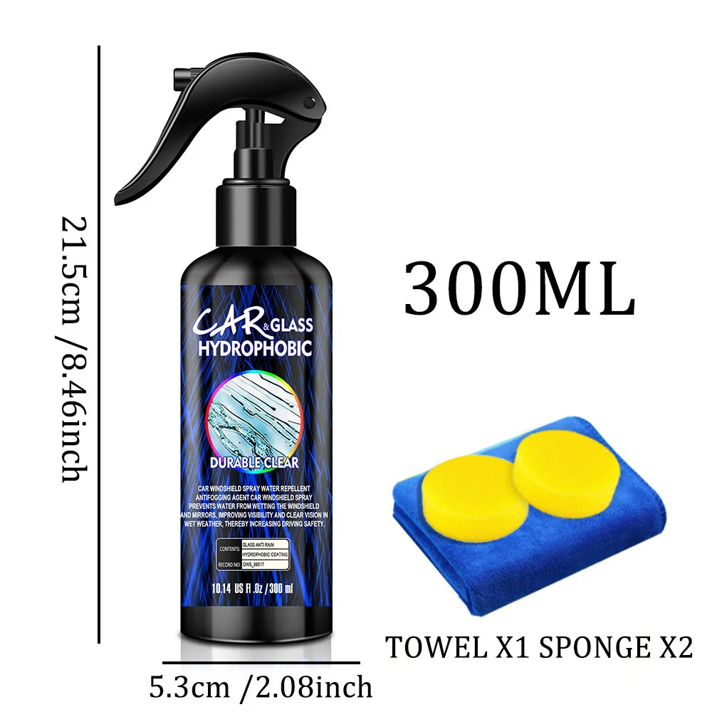 Nano Rain Repellent Spray - Long Lasting Water Shield for Cars.