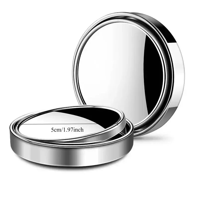 New car reversing small round mirror rearview mirror auxiliary mirror 360 degree blind spot adhesive high-definition reflector