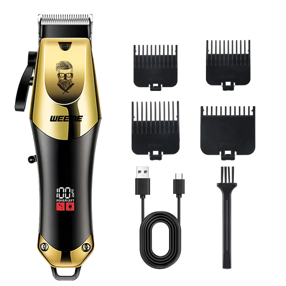 Vintage Hair Trimmer Cordless Electric Hair Cutting Rechargeable Hair Cutting Machine With Nose Hair Trimmer Kit Boyfriend Gift