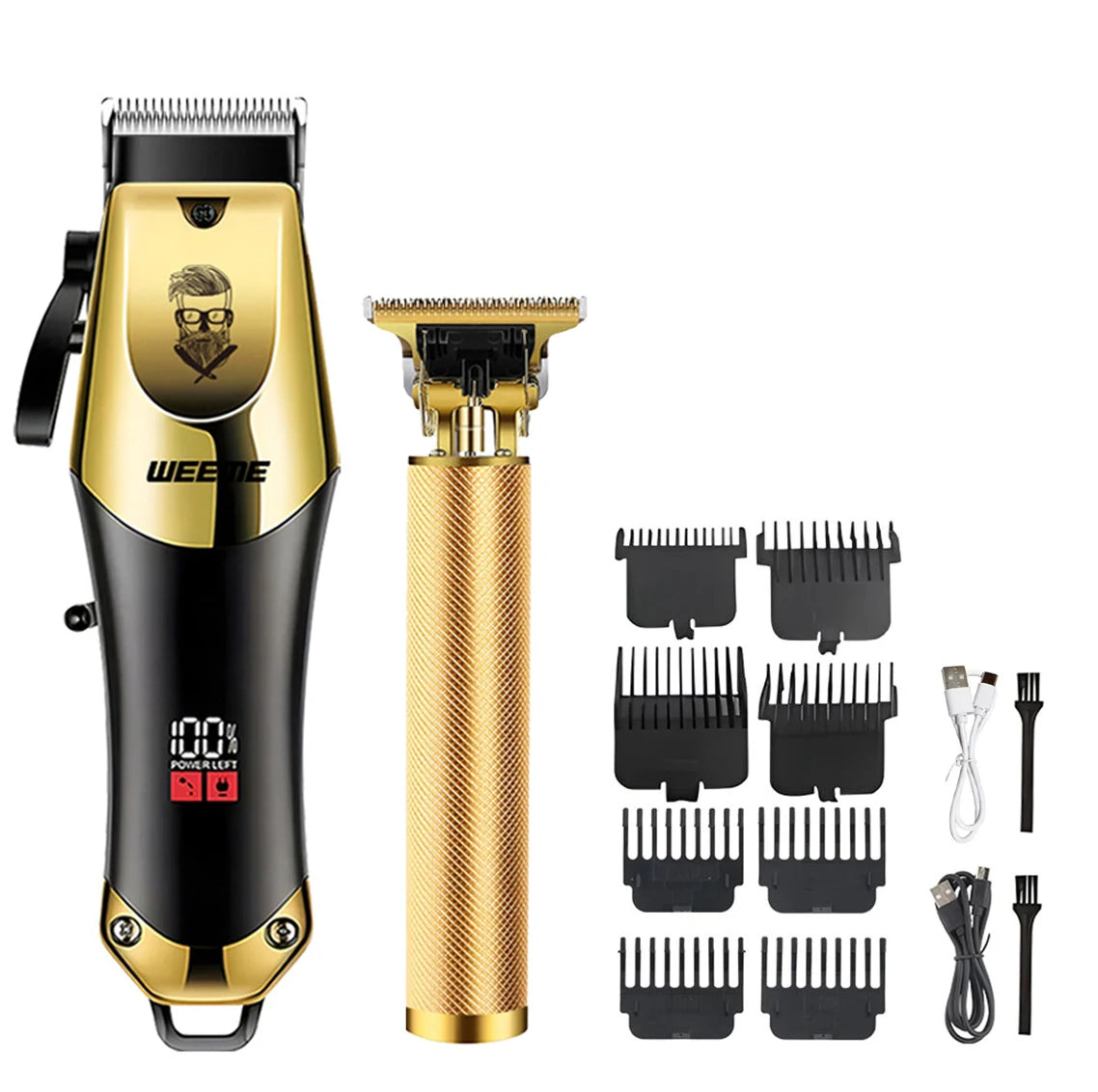 Vintage Hair Trimmer Cordless Electric Hair Cutting Rechargeable Hair Cutting Machine With Nose Hair Trimmer Kit Boyfriend Gift