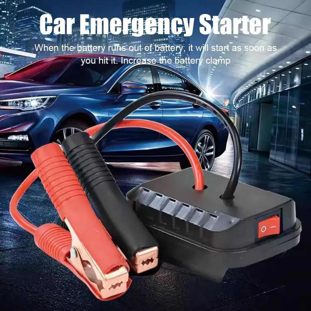 Portable Car Battery Jump Starter Jump Box Lithium Battery Converter - Compact Power Pack for Emergency Vehicle Starting