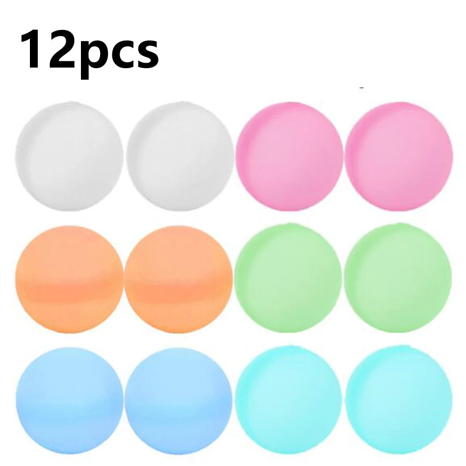 Reusable Water Balloons Toys Quick Fill Self Sealing Water Bomb for Summer Games Children's Adults Outdoor Activities Toy Gifts