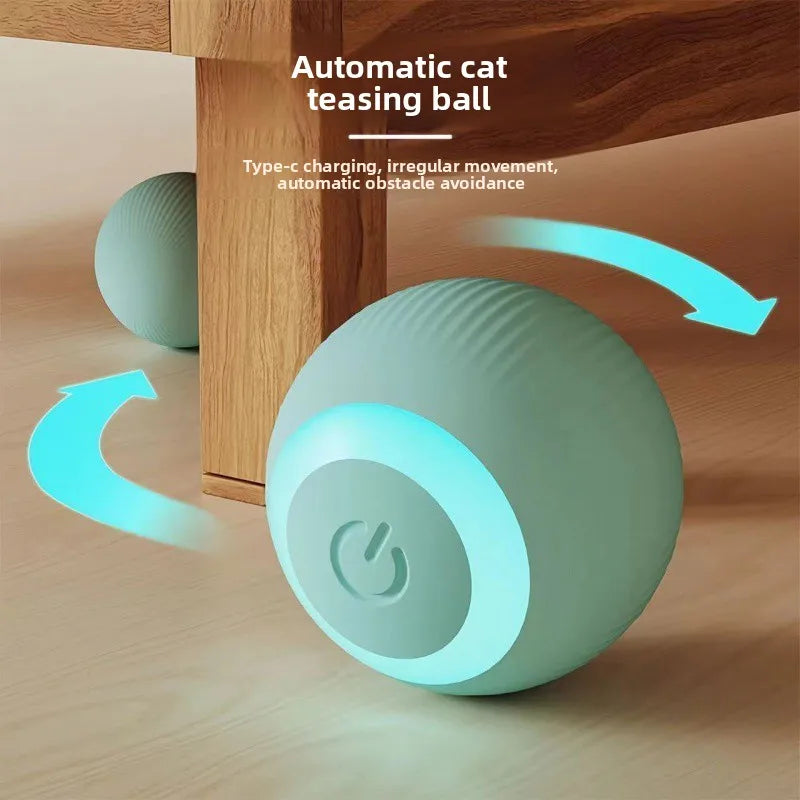 Smart Electric Cat Toy Rolling Ball Chew Proof Interactive Pet Toy for Cats