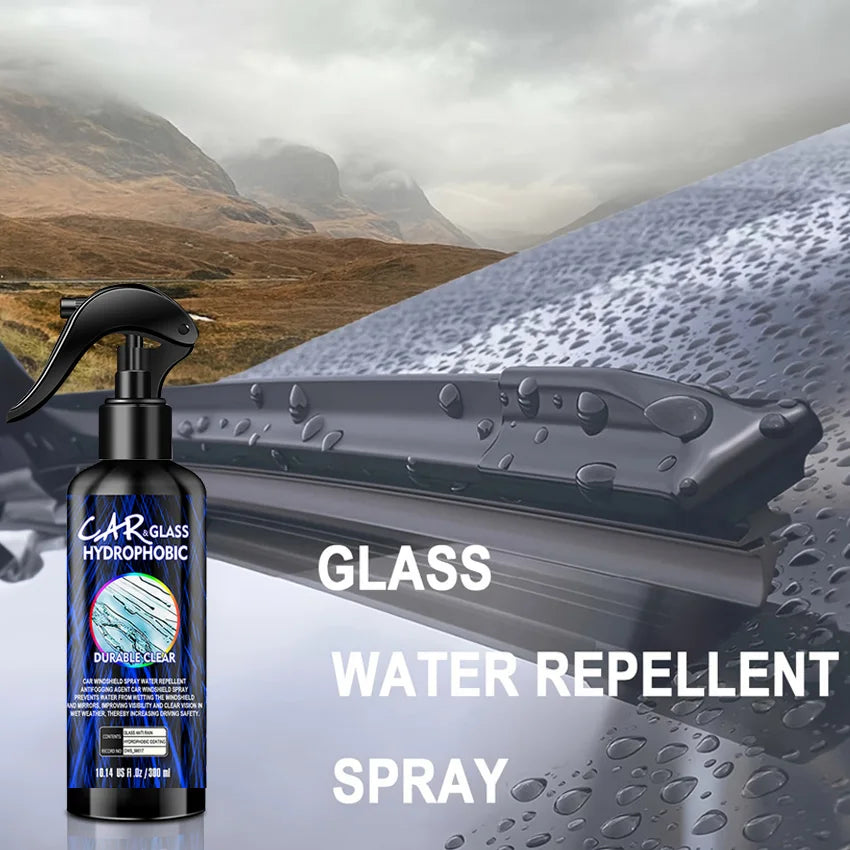 Nano Rain Repellent Spray - Long Lasting Water Shield for Cars.