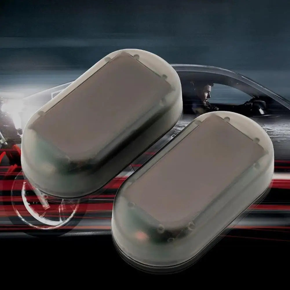 Car Fake Security Light Solar Powered Simulated Dummy Alarm Wireless Warning Anti-Theft Caution Lamp LED Flashing Lights