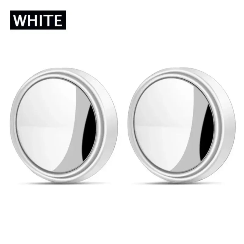 New car reversing small round mirror rearview mirror auxiliary mirror 360 degree blind spot adhesive high-definition reflector