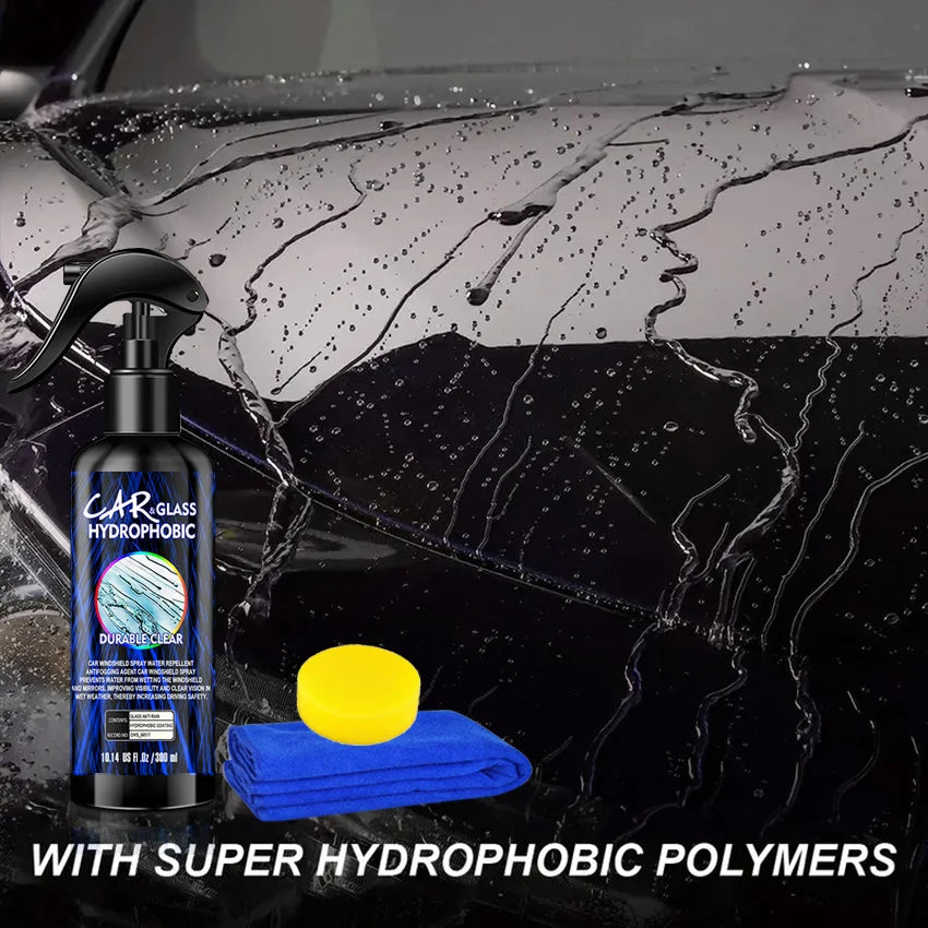 Nano Rain Repellent Spray - Long Lasting Water Shield for Cars.
