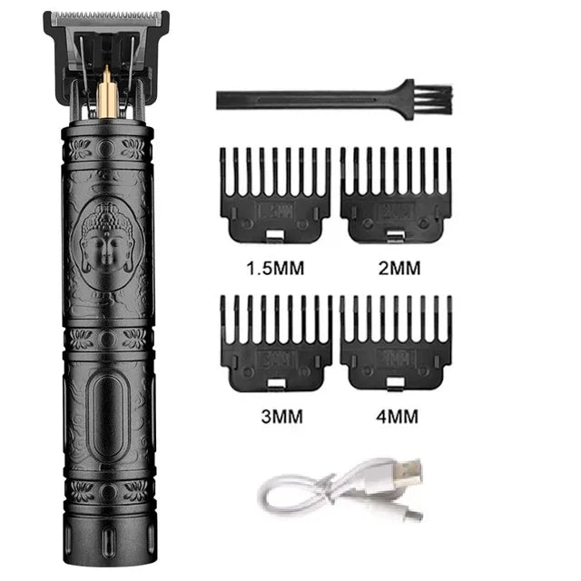 Vintage Hair Trimmer Cordless Electric Hair Cutting Rechargeable Hair Cutting Machine With Nose Hair Trimmer Kit Boyfriend Gift