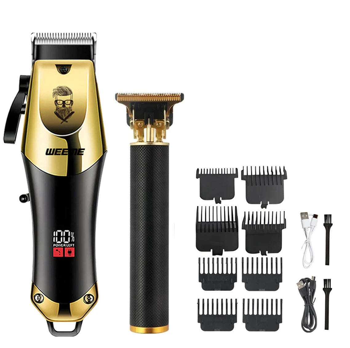 Vintage Hair Trimmer Cordless Electric Hair Cutting Rechargeable Hair Cutting Machine With Nose Hair Trimmer Kit Boyfriend Gift