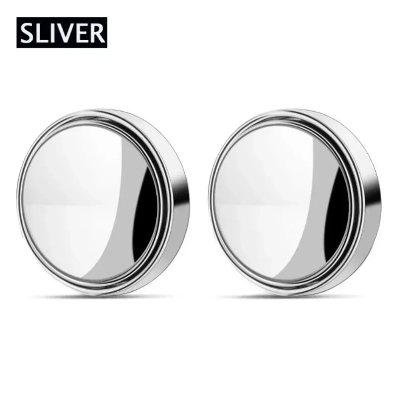 New car reversing small round mirror rearview mirror auxiliary mirror 360 degree blind spot adhesive high-definition reflector