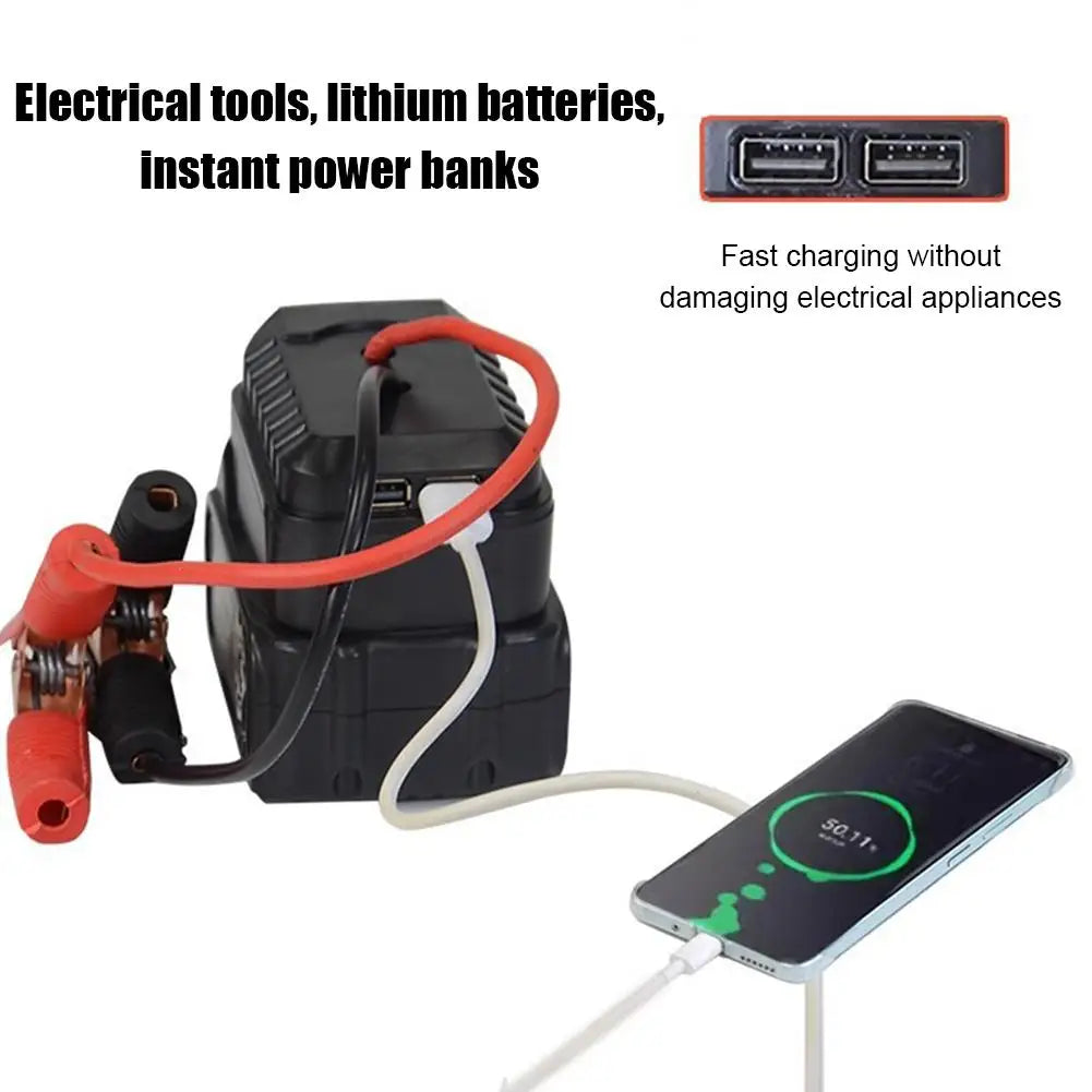 Portable Car Battery Jump Starter Jump Box Lithium Battery Converter - Compact Power Pack for Emergency Vehicle Starting